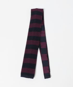 SOZZI/＜SOZZI＞シルク ニット ボーダーネクタイ/ネクタイ / ボウタイ