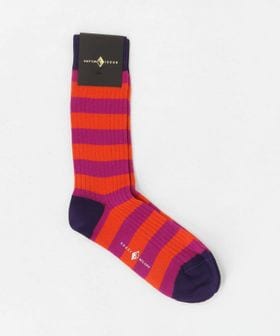 SOZZI/＜SOZZI＞カラーボーダー リブソックス/ソックス / 靴下