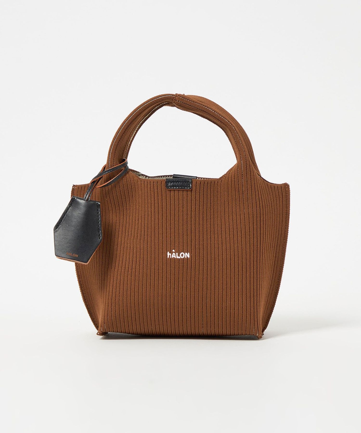 hALON＞hALON STRIPE KNIT TOTE S
