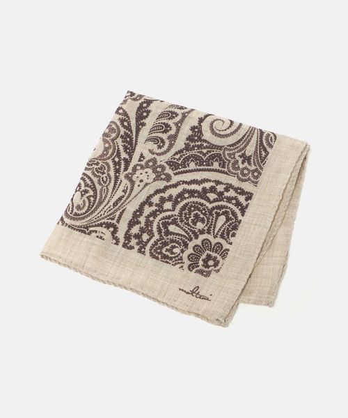 molteni/＜molteni＞ぺイズリープリント ポケットチーフ/ポケットチーフ