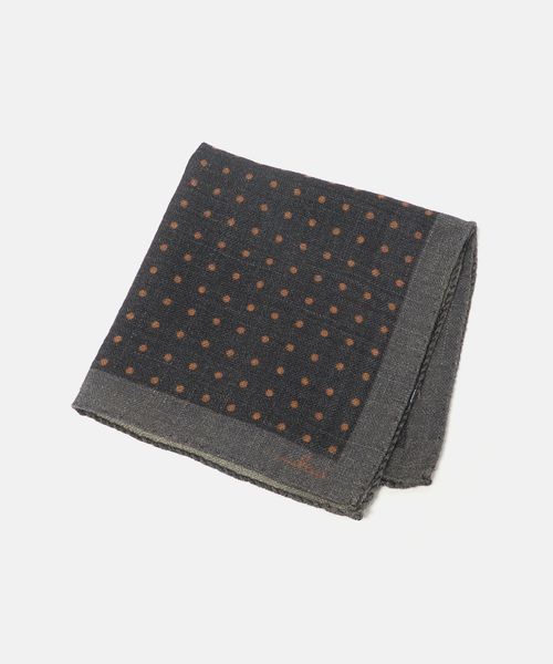 molteni/＜molteni＞ドットプリント ポケットチーフ/ポケットチーフ