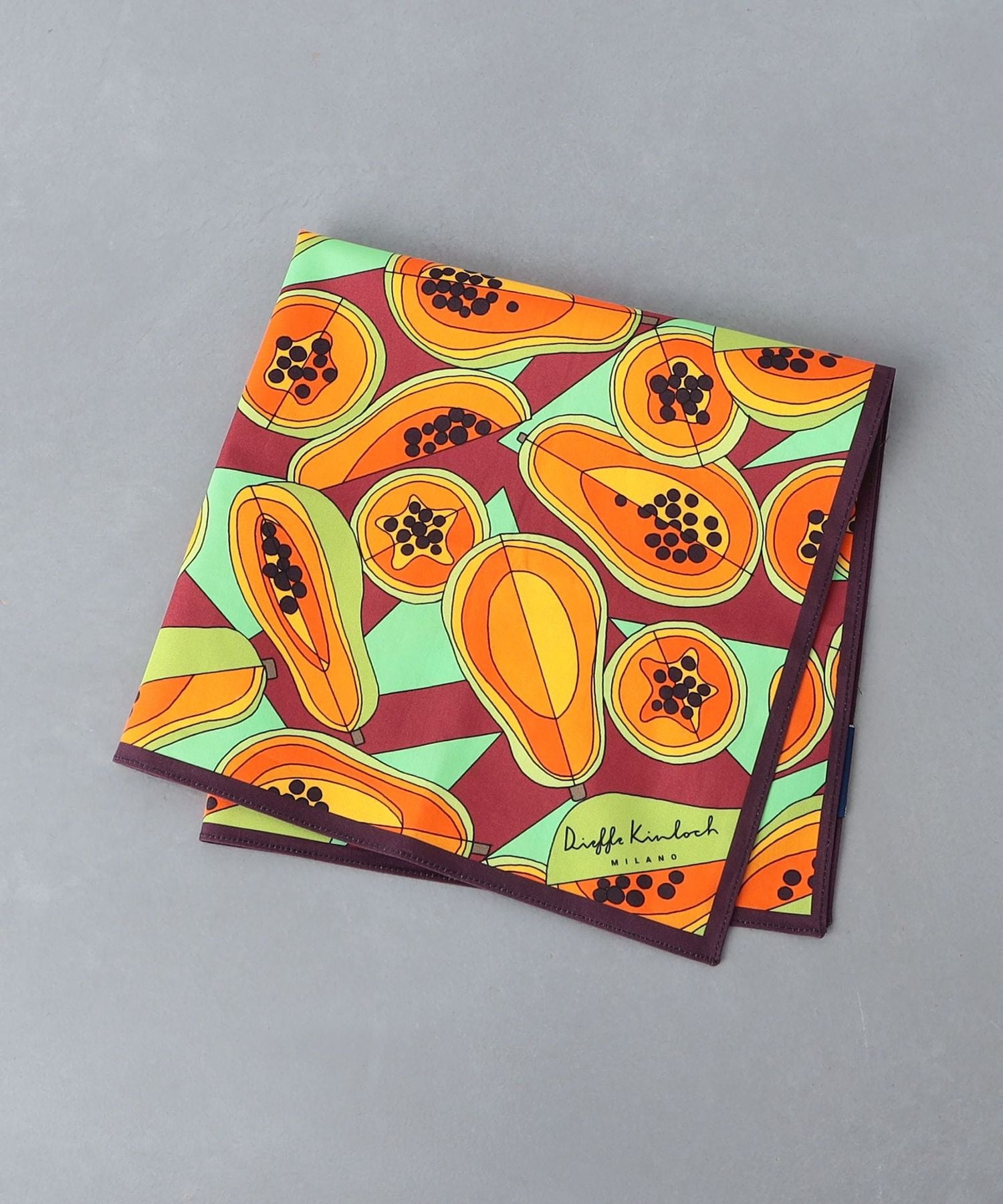 Dieffe Kinloch＞ Tropical Papaya/ハンカチ