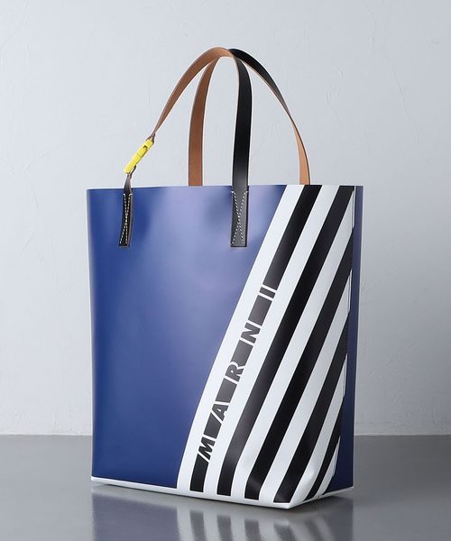 MARNI＞ ストライプ トートバッグ