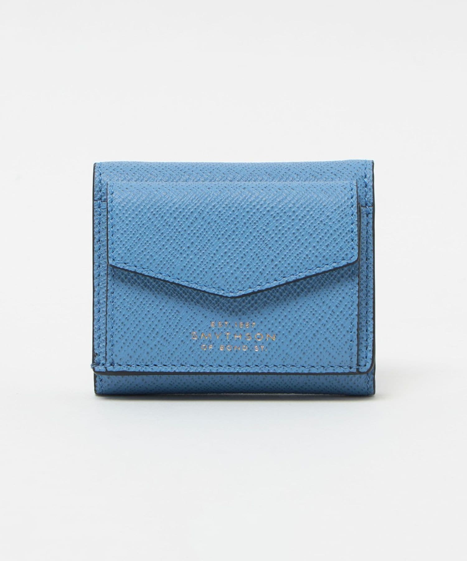 SMYTHON スマイソン PanamaレザーMarshallトラベルウォレット Marshall Travel Wallet in Panama in navy | Smythson