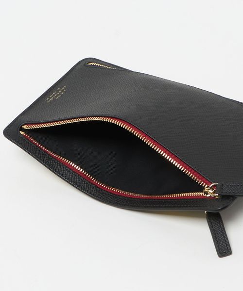 おまとめ　スマイソン Panamaレザーマルチジップケース、ケユカ靴下二足セット Sold Out】スマイソン｜SMYTHSON｜パナマ ジップカレンシー