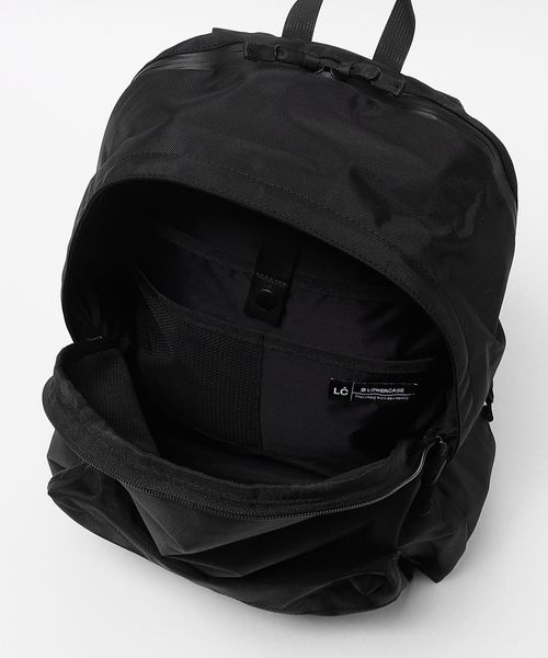 LOWERCASE 黒 バックパック LC01 ナイロン製軽量バックパック｜ミニマルデザインでPC収納可 LC01