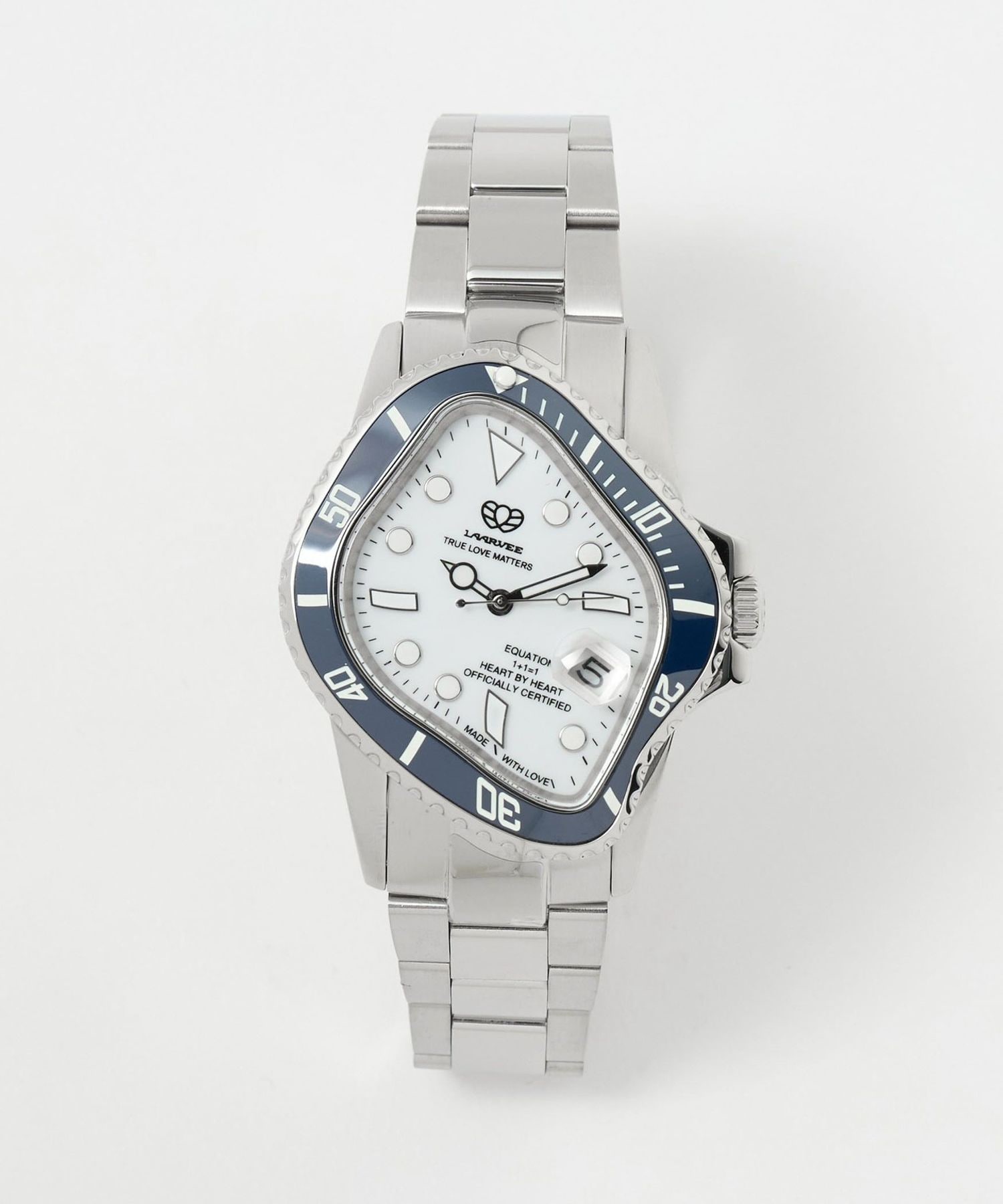 みい＜LAARVEE＞PEA001―SNBLWHT/腕時計 LAARVEE Minimalist Men's Designer Automatic Watch - PEA001-SNBLWHT