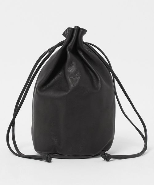 UNITED ARROWS/UNFINISHED LEATHER/アンフィニッシュドレザー 巾着ショルダーバッグ/その他バッグ