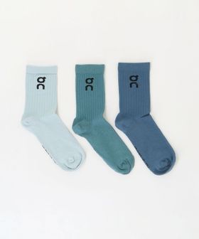 On/＜On＞Logo Sock High 3P/3パック ロゴハイソックス/ソックス / 靴下