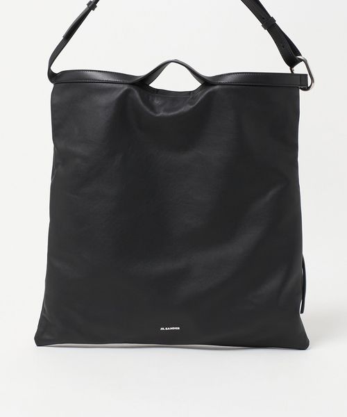 JIL SANDER/＜JIL SANDER＞レザーミディアム ホーボーバッグ/ショルダーバッグ