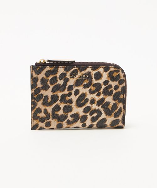 SMYTHSON/＜SMYTHSON＞Leopard Small Flat Pouch/レオパード スモール フラット ポーチ/財布