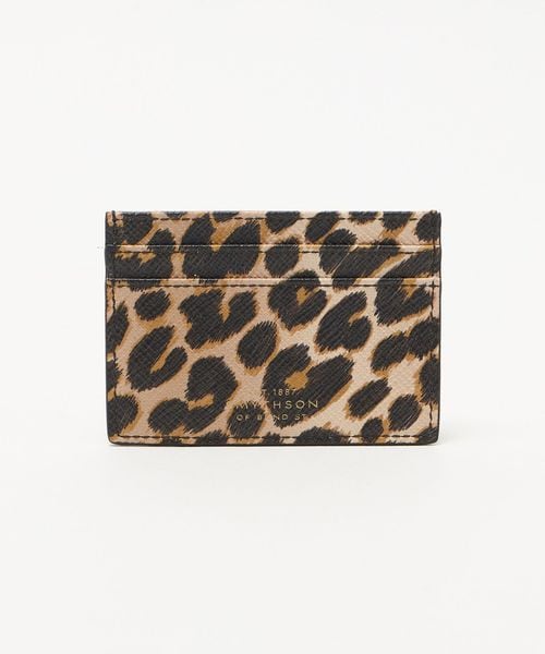 SMYTHSON/＜SMYTHSON＞Flat Card Holder Leopard/レオパード カードホルダー/名刺入れ / カードケース