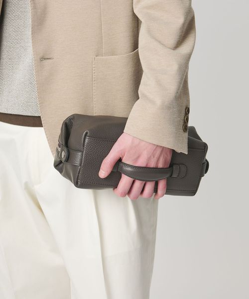 UNITED ARROWS/レザー スクエアクラッチバッグ（ポーチ）/ポーチ