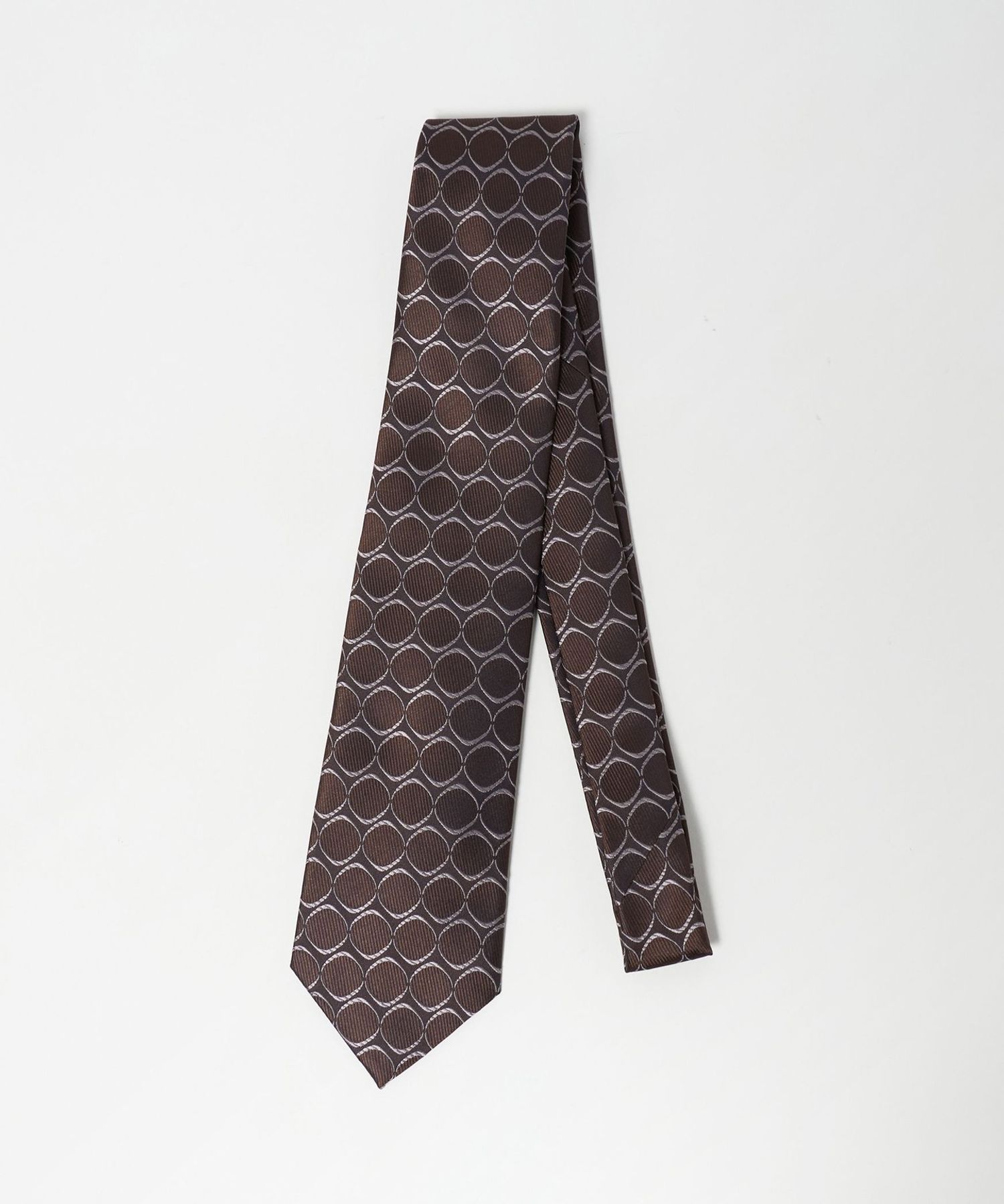 HOLLIDAY＆BROWN＞サークル ジャガード ネクタイ