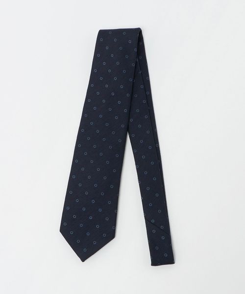 UNITED ARROWS/フォサッティ ブルー サークル ジャガード ネクタイ/ネクタイ / ボウタイ