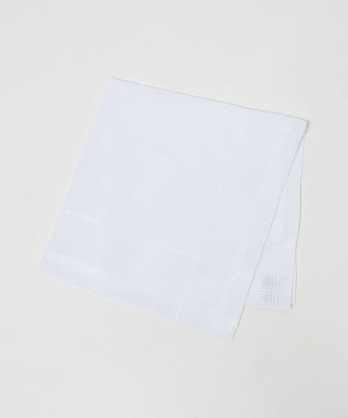 SIMONNOT GODARD/＜SIMONNOT GODARD＞ホワイト ソリッド /ポケットチーフ/ポケットチーフ