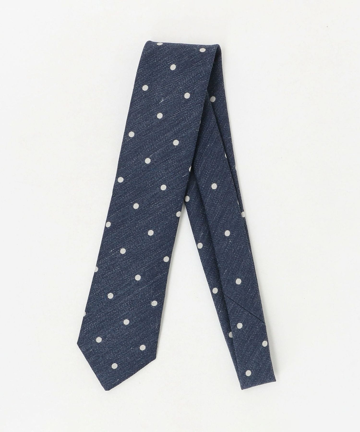ERRICO FORMICOLA＞ヘリンボーン ドット ネクタイ