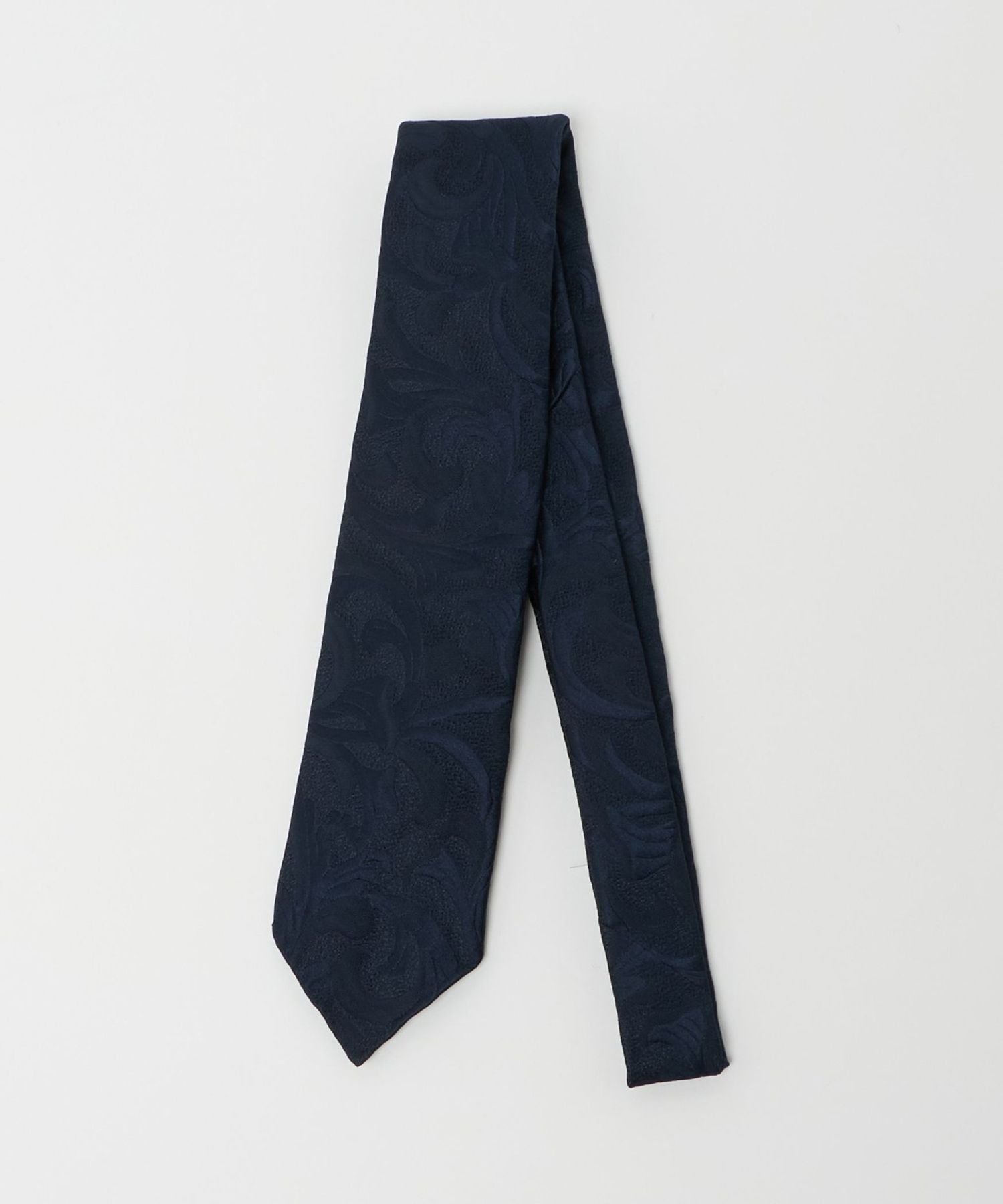SOVEREIGN＞ネイビー ヴィンテージ ジャガード ネクタイ