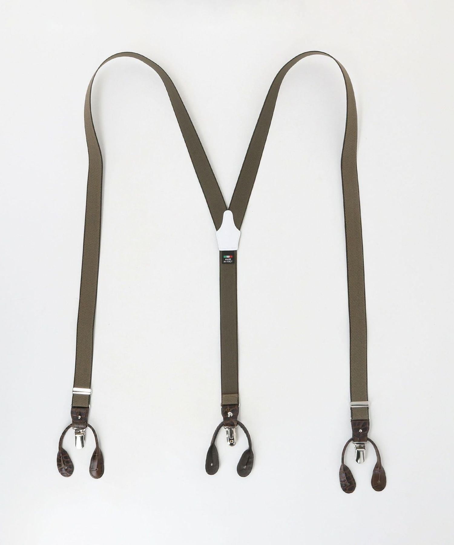 イタリア製 UNITED ARROWS サスペンダー BROWN ビューティー＆ユース