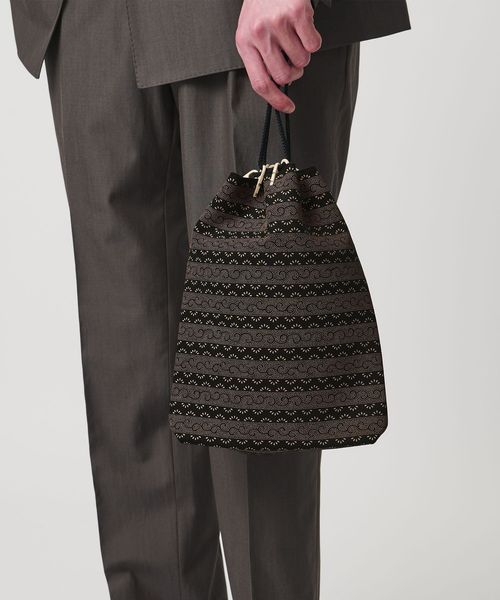 印傳屋上原勇七/＜印傳屋上原勇七＞合切袋L/爪唐草/その他バッグ