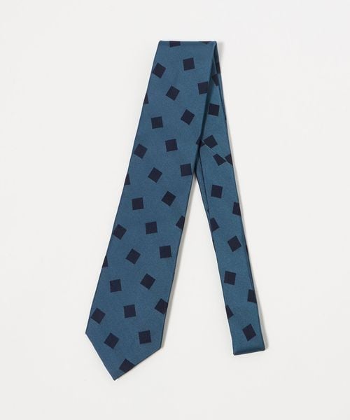 UNITED ARROWS/ブルー スクエア ジャガード ネクタイ/ネクタイ / ボウタイ