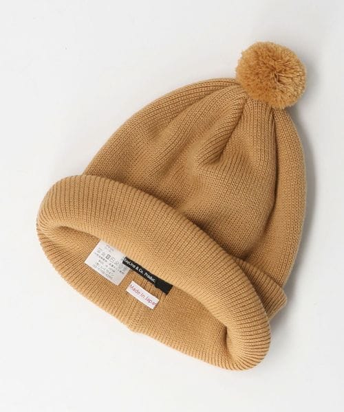 帽子 ollun ponpon knit hat ollun ponpon knit hat