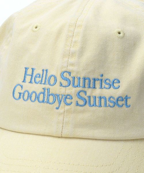 Hello Sunrise-ドゥードゥルタイポリラックスドフィットキャップ HELLO SUNRISE＞ クラシック タイポ ロゴ ボール キャップ