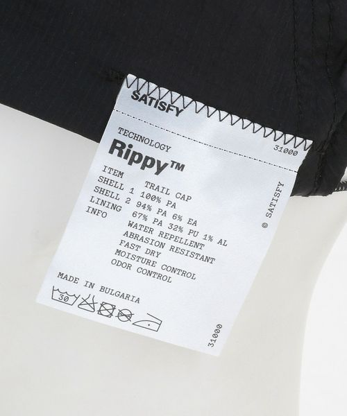 SATISFY＞RIPPY TRAIL CAP/キャップ