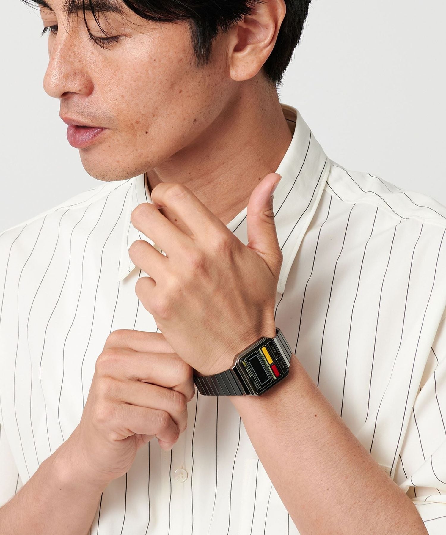 【新品】CASIO A120WEGG-1BJF ガンメタ 定価9900円⑦ A100WE-1AJF | CASIO
