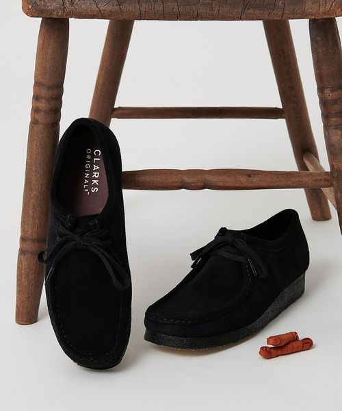 CLARKS ORIGINALS ブラック モカシン　25.5 1013-0103-1.jpg