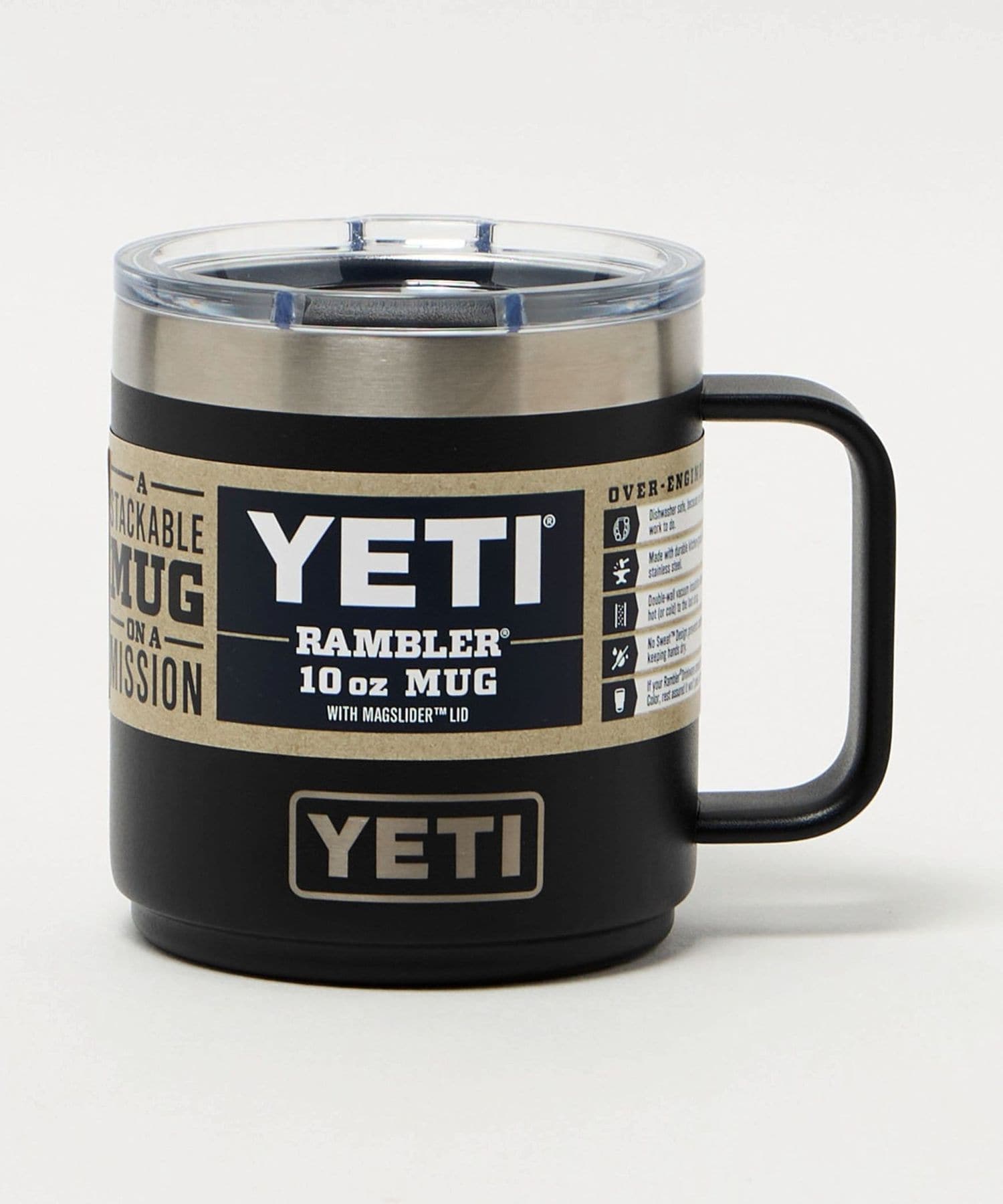 YETI イエティ ランブラー マグカップ 10oz(295ml) ブラック YETI ランブラー 10oz マグ BLACK ＃80171063001010: キャンプ