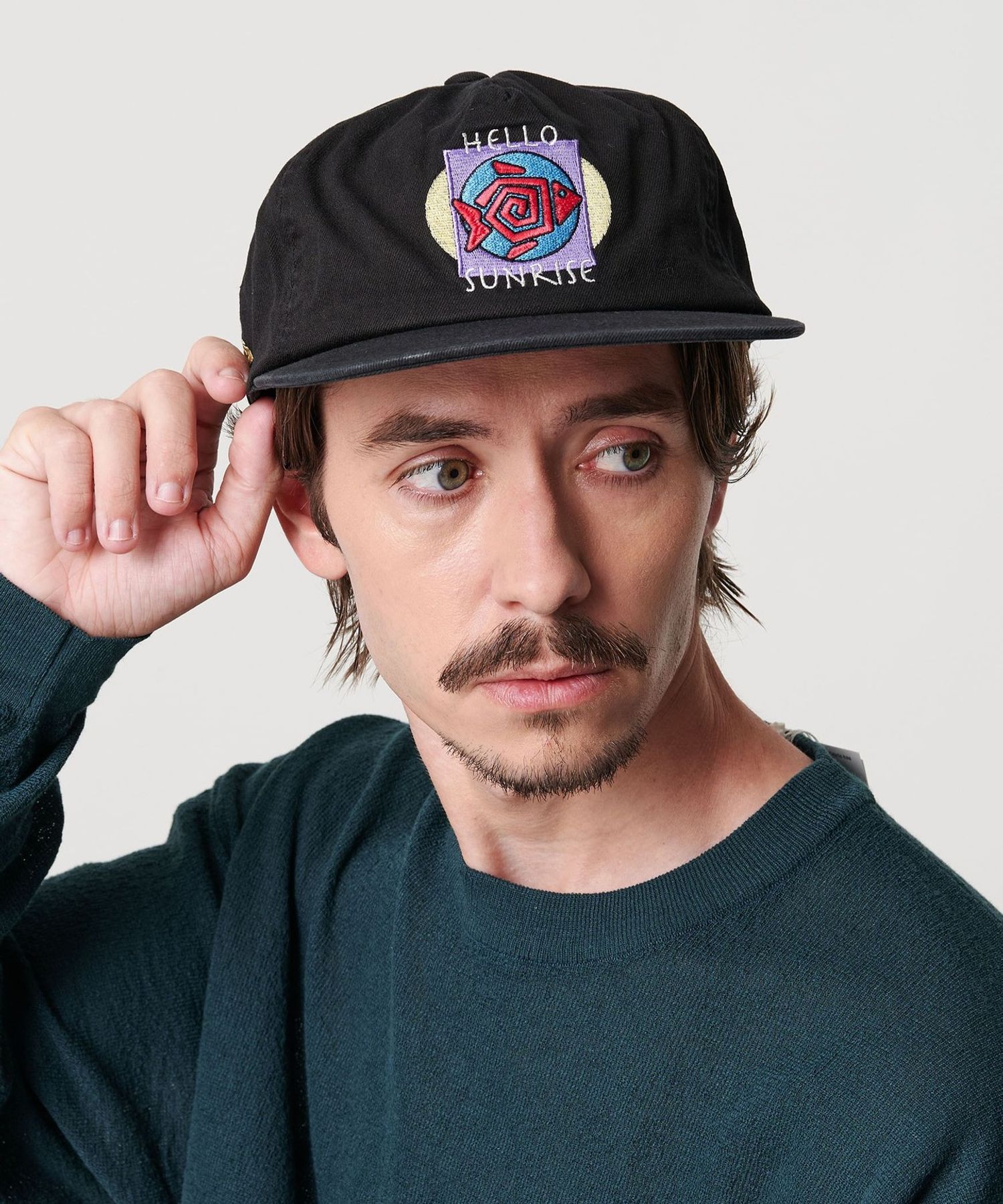 p*9様 HELLO SUNRISE ブラックキャップ p*9様 HELLO SUNRISE ブラックキャップ HELLO SUNRISE Cap | PIEAL
