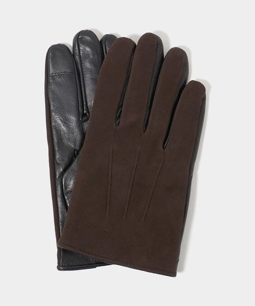 BEAUTY&YOUTH/コンビ レザー グローブ タッチパネル対応/グローブ / 手袋