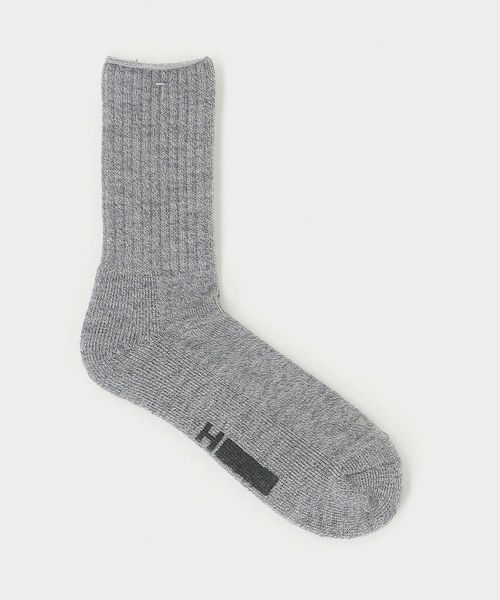 H BEAUTY&YOUTH/＜H＞96N ウール パイル クルーソックス/ソックス / 靴下