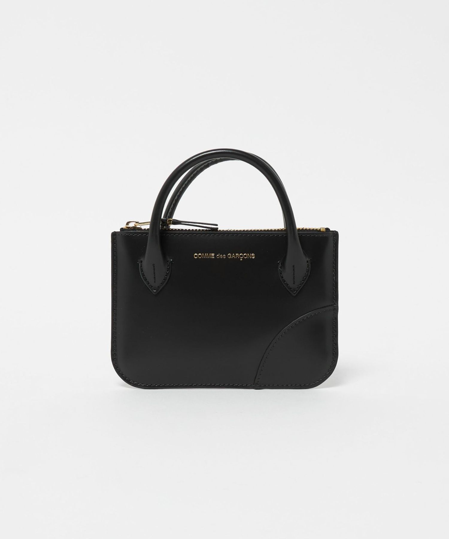 COMME des GARCONS Wallet＞ZIP SMALL POUCH WITH HANDLE/ポーチ