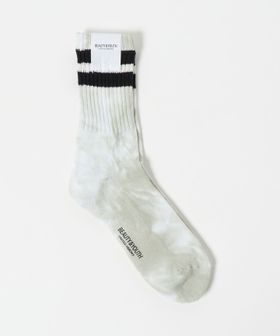 BEAUTY&YOUTH/ツーライン パイル クルー タイダイ ソックス/ソックス / 靴下