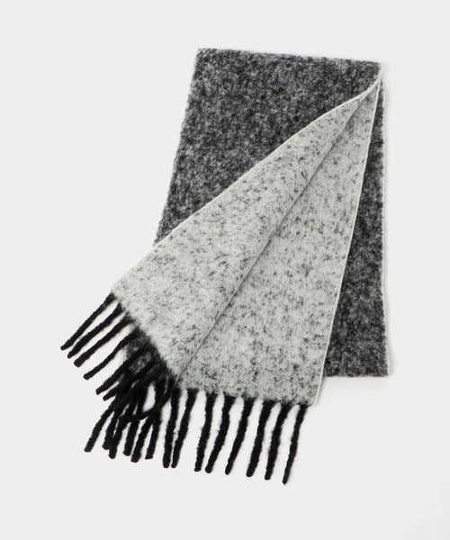 The Inoue Brothers/＜The Inoue Brothers＞ツーカラー ウーリー スカーフ マフラー/ストール / マフラー