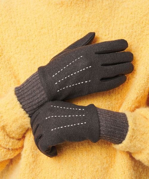 BEAUTY&YOUTH/コンビ ステッチ グローブ タッチパネル対応/グローブ / 手袋