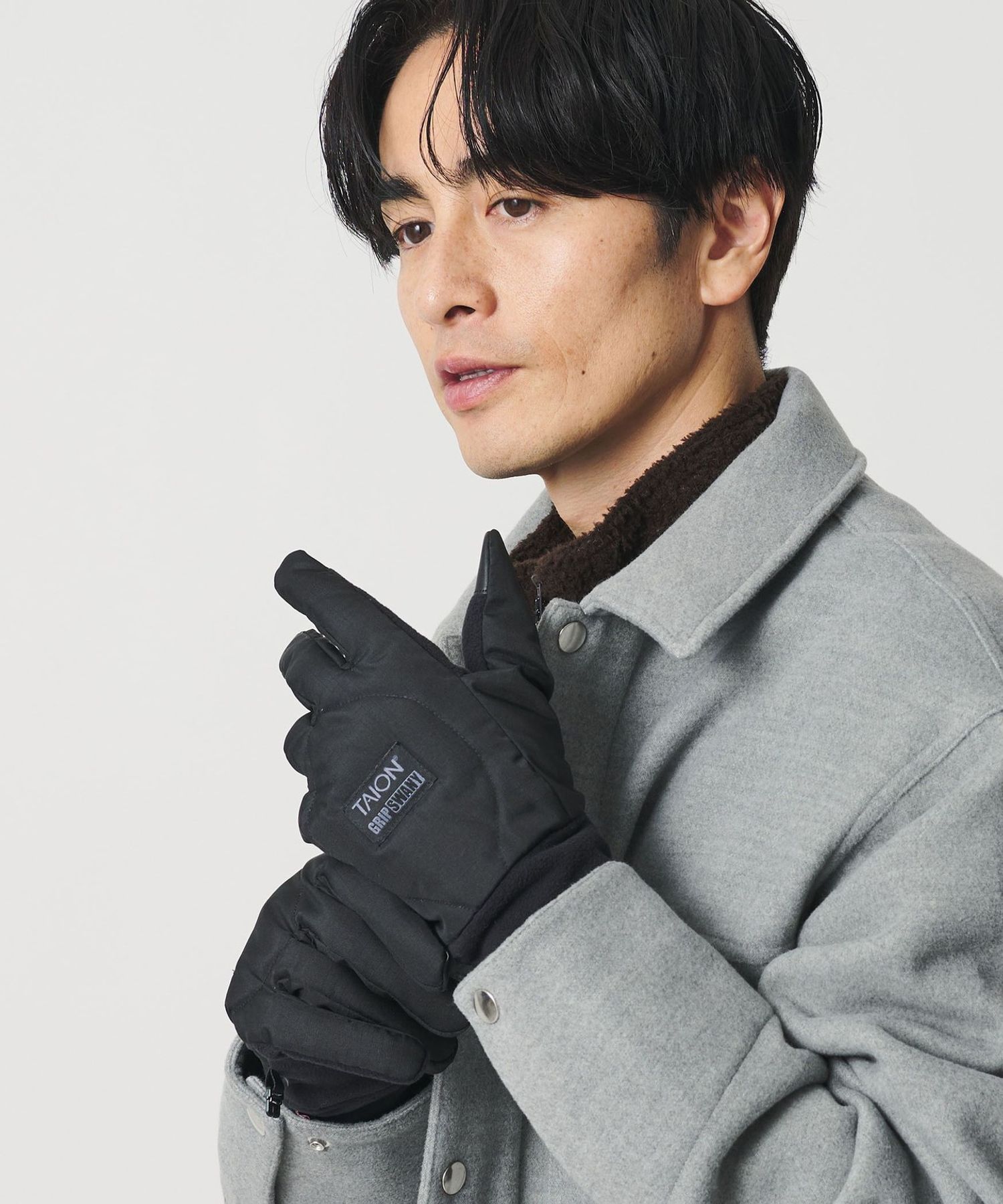 GRIP SWANY × TAION＞ダウン グローブ