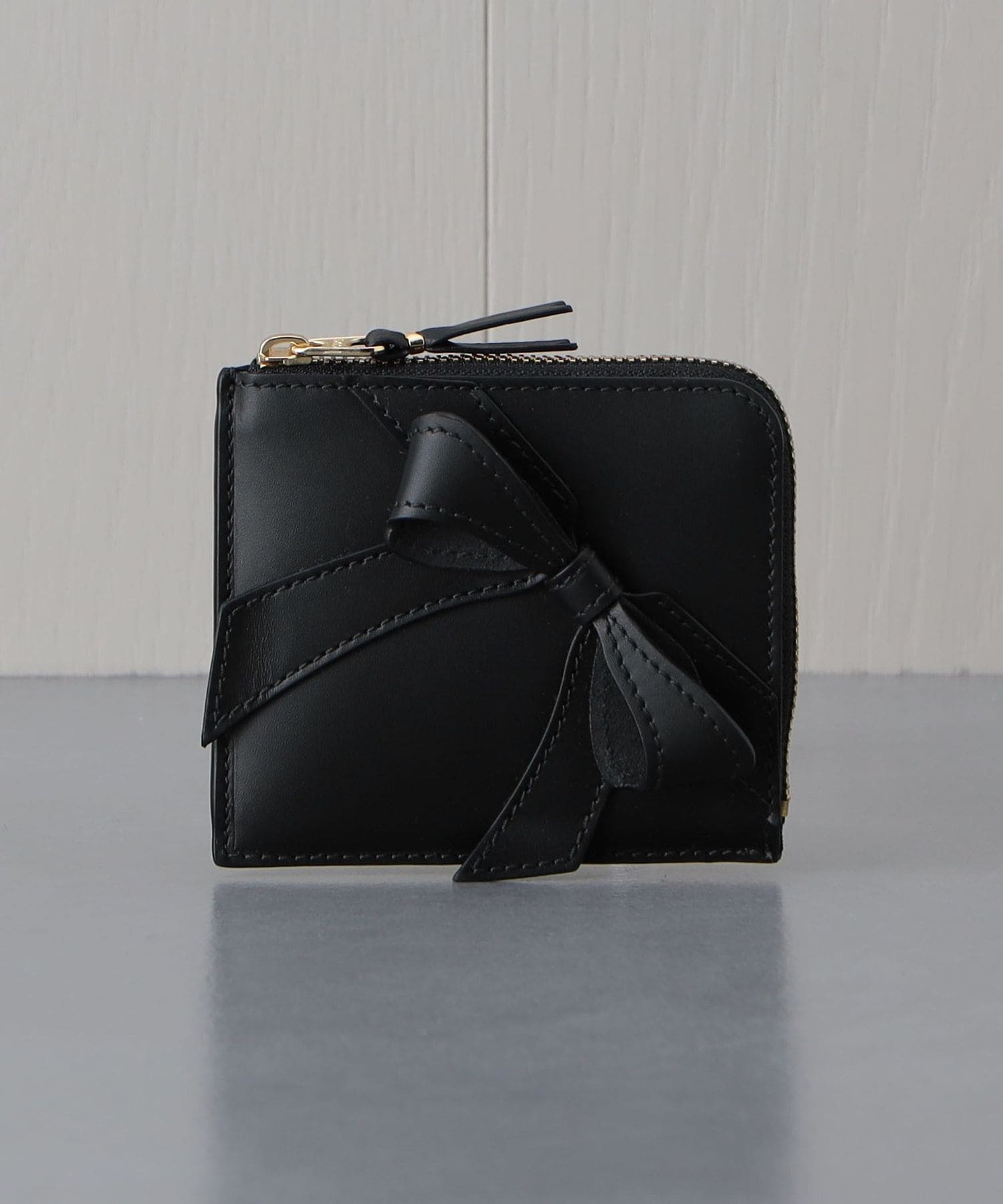 コムデギャルソン リボン 財布 ブラック 黒 COMME des GARCONS Wallet＞BIG BOW ZIP AROUND WALLET/ウォレット