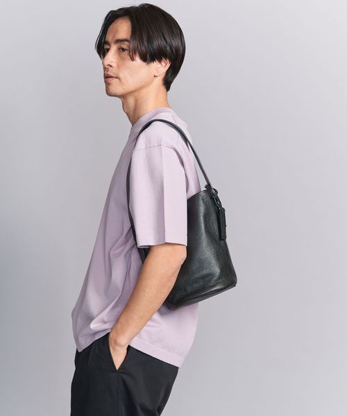UNITED ARROWSブラック　レザーバッグ　ユニセックス LA UNIQA＞ レザー バッグ