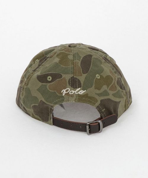 POLO RALPH LAUREN＞ロゴ ベースボールキャップ カモフラージュ