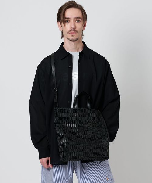 BEAUTY&YOUTH ウーブン トート ショルダー バッグ ウーブン トート ショルダー バッグ
