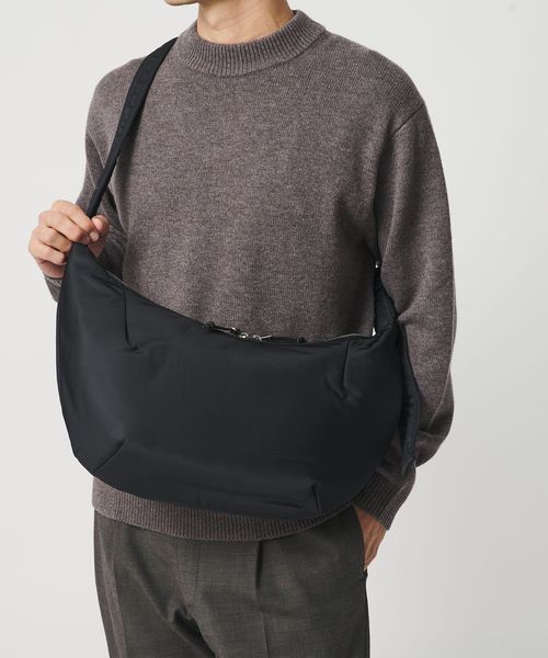 BEAUTY&YOUTH/ナイロン ツイル ムーン ショルダー バッグ/ショルダーバッグ