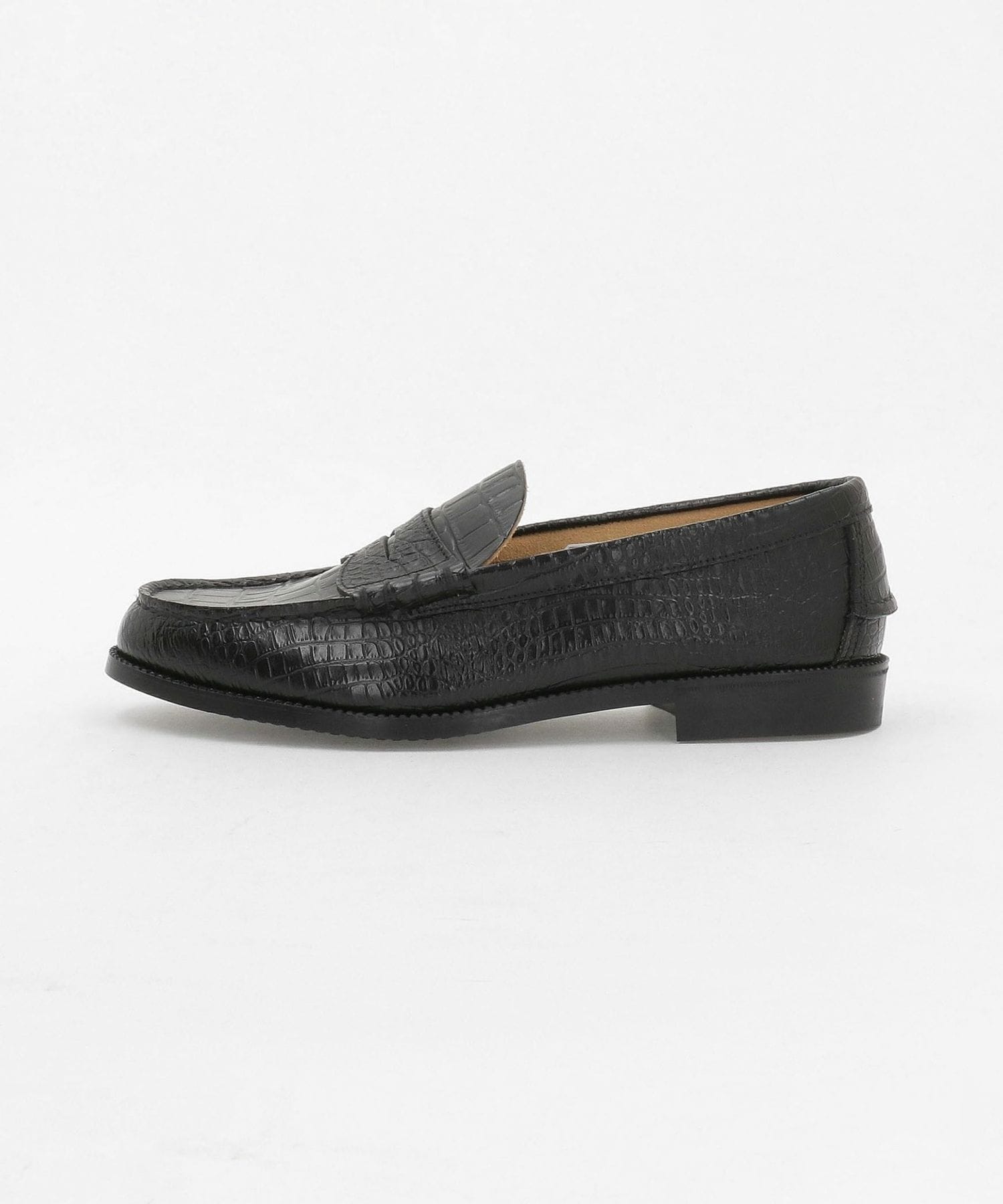 The Kenford Fineshoes＞エンボス ローファー クロコダイル調