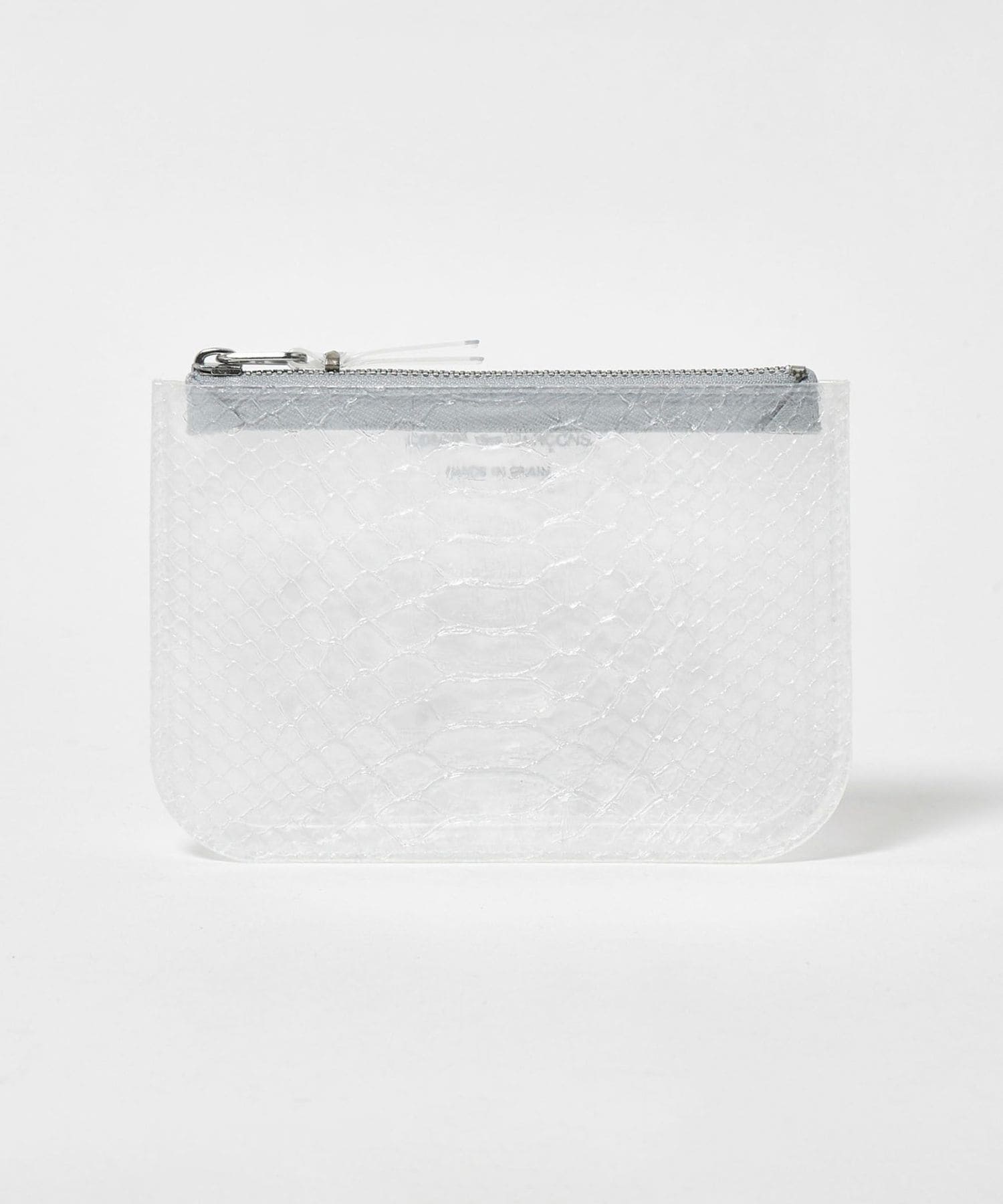 ギャルソン TRANSPARENT SNAKE SMALL ZIP POUCH COMME des GARCONS Wallet＞SNAKE TRANSPARENT ZIP POUCH SMALL/ポーチ