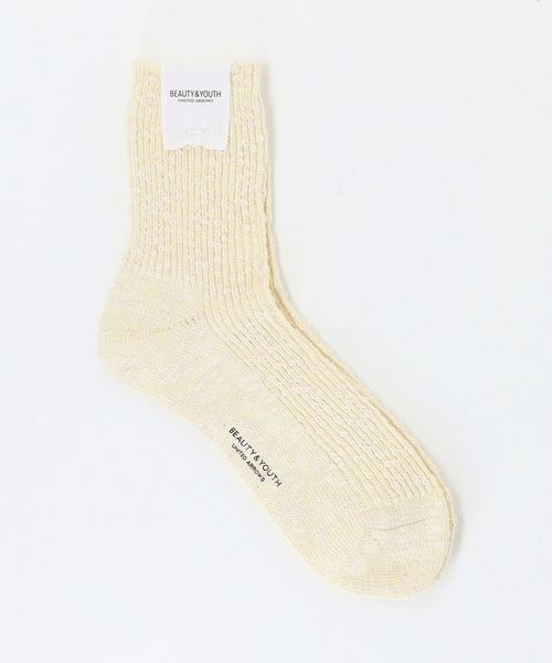 BEAUTY&YOUTH/ビッグ スラブ  クウォータ― ソックス/ソックス / 靴下