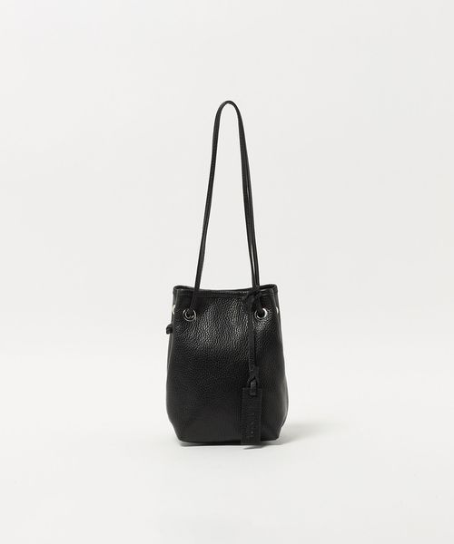 LA UNIQA/＜LA UNIQA＞レザー 巾着 バッグ/ハンドバッグ / クラッチバッグ