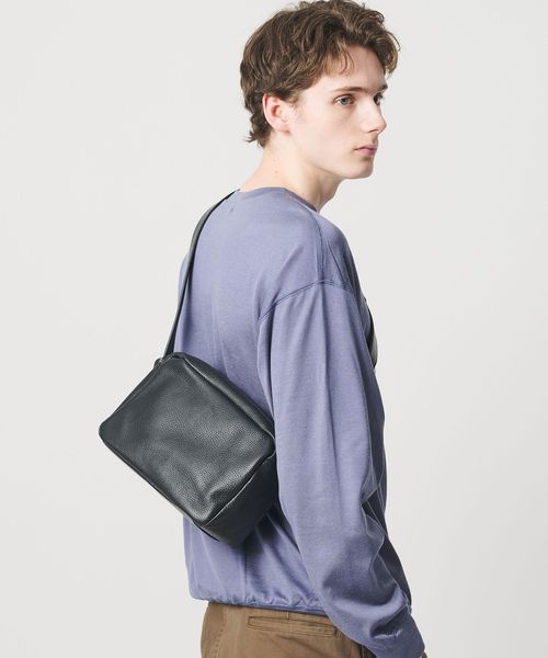 LA UNIQA/＜LA UNIQA＞レザー レクタングル ショルダー バッグ/ショルダーバッグ