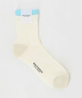 BEAUTY&YOUTH/レイヤード リブ パイル クウォータ― ソックス/ソックス / 靴下